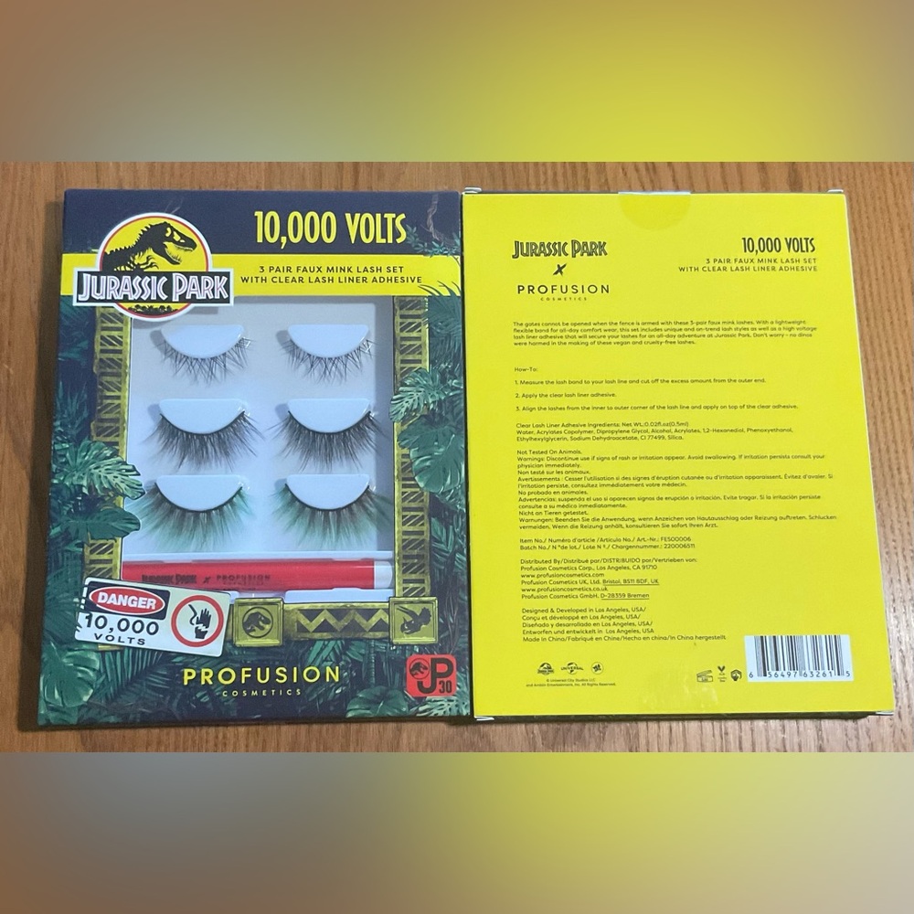 Profusion Cosmetics Jurassic Park Lash Set - Black (2 packs of 3)